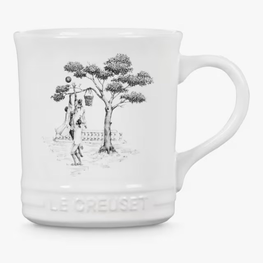 Le Creuset Sheila Bridges Collection Harlem Toile de Jouy Basketball Players Mug